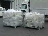 パレテーナ(鉄かご)に入れた例